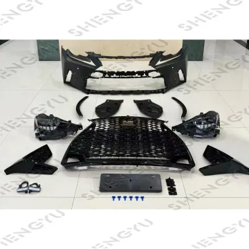 2013-2016 Lexus IS250 Front Bumper Grille Headlights Kit - Upgrade to 2021 Style