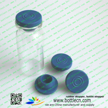 grey, white, blue pharma butyl/ silicone/ rubber stopper 20mm