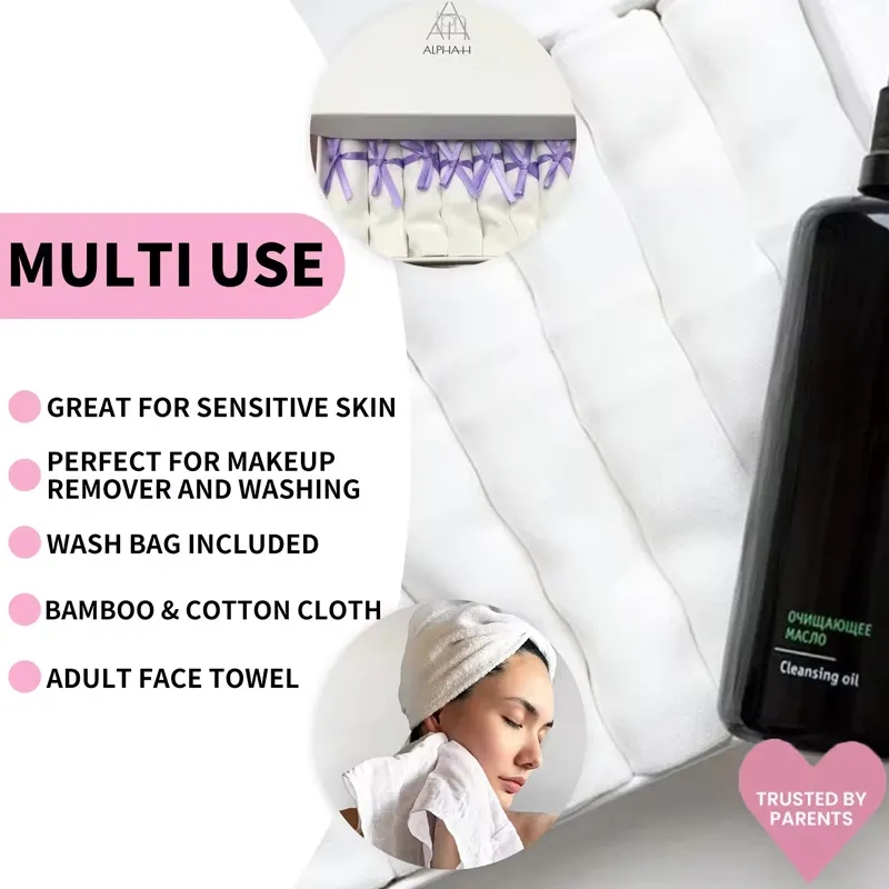 Double Sided Facial Cleaning Cotton Cloth