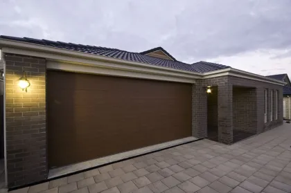 high quality golden oak automatic garage door
