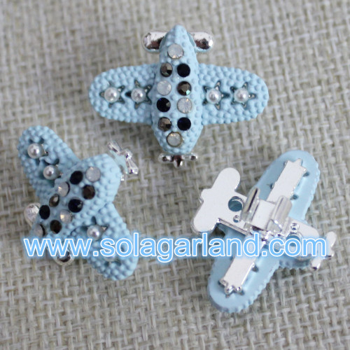 Wholesale Lovely Airplane Metal Beads Charms For Jewelry Making