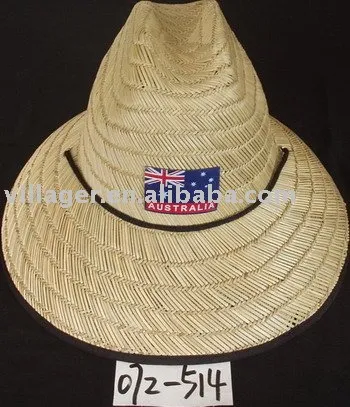 hollow straw hat, Aussie outdoor hat