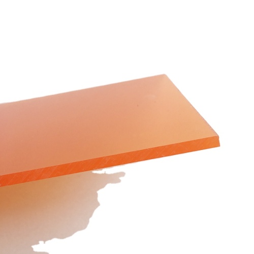 Ningbo 5 mm Orange Transparent PC Flame Entardant Board