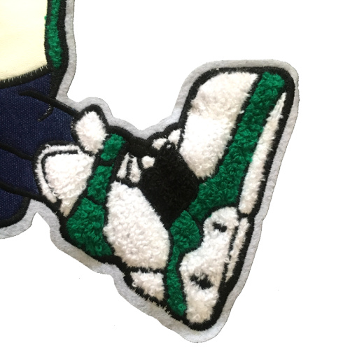 Nouveau patch de broderie chenille ours brun