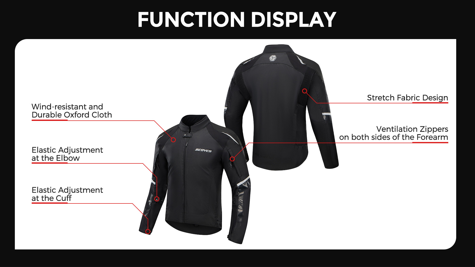oxford laminated motorcycle jacket