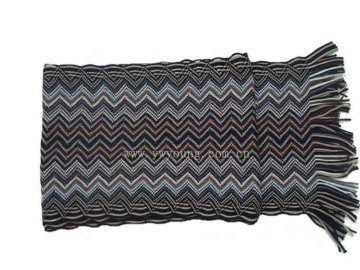 New Men Long Plaid Scarf Shawl Winter Soft Acrylic Tassels Scarf