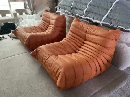 Leather togo sofa