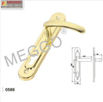 Quality assurance zinc door plate door handle lever handle