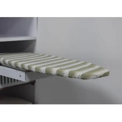 Folding Ironing Board Cabinet with Storage and Hardware