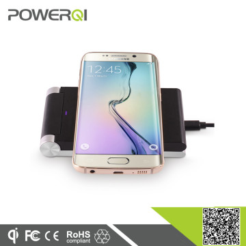 3 coils wireless folding stand charger for all Qi-enabled smartphones (T-310)