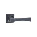 Furniture Door Lever Handle on Radius Rosette Straight