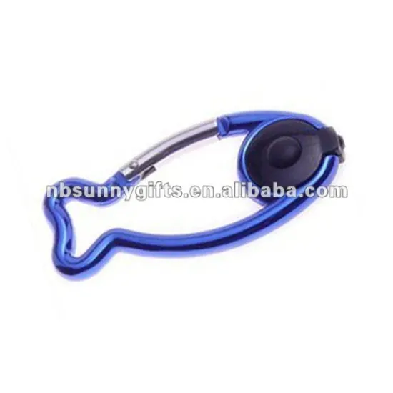 Fish Shape LED Aluminum Carabiner