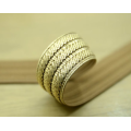 Provide gold metallic elastic tape for packaging