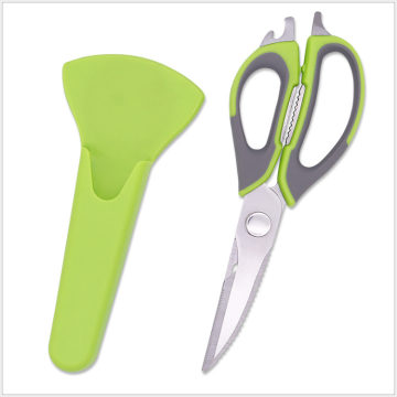 Multi-Functional Refrigerator Magnets Kitchen Scissors with Holder for Poultry
