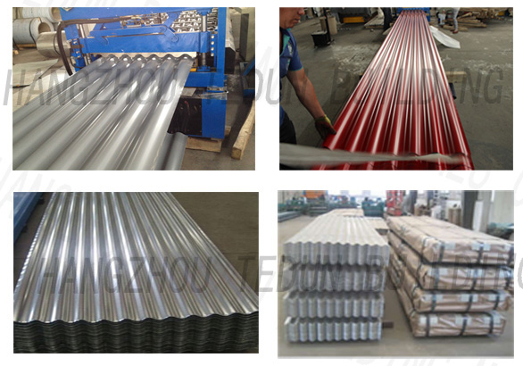 Zinc Coated Corrugated Exterior Roof Cladding