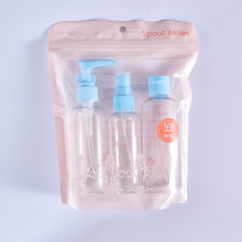 Kit de jeu de voyage en plastique de 3pcs 100 ml en plastique