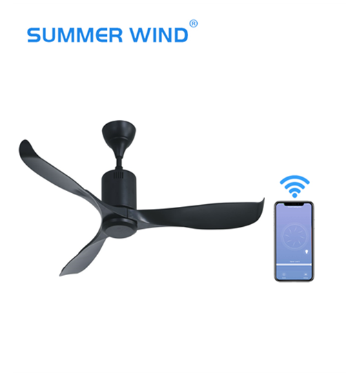 Black energy saving electric motor ceiling fan