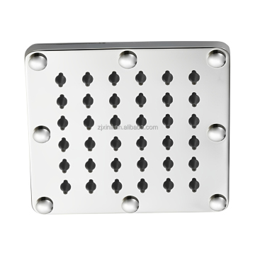 X15632 Brass or Stainless Steel 4 Inch Square Overhead Shower