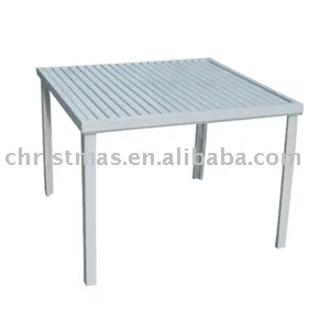 aluminium table