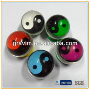 trigram design small size paper card bounce ball