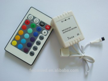 led strip controler IR RGB led controller 24keys/ 24keys IR LED RGB Controller with wireless remote