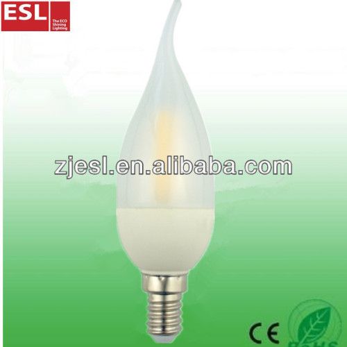 2016 hot-selling led filament bulb 2.2W 110lm/w led candle bulb made in china alibaba