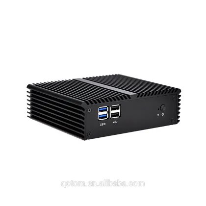 Mini Computer Hareware Celeron 3215U Mini PC Nuc Qotom pfsense fanless mini desktop computer mac pc