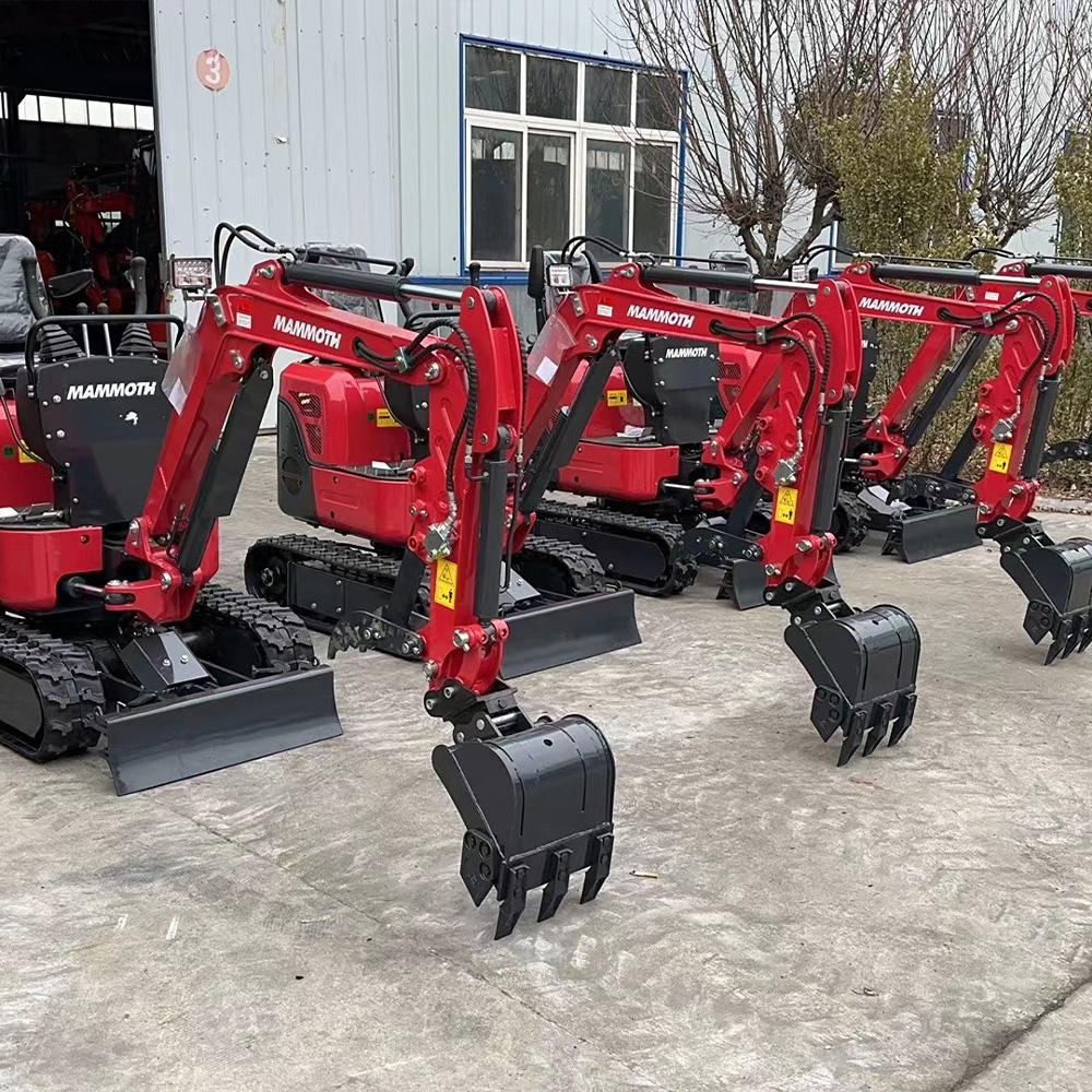 Trek karet mikro penggali kecil mini excavator