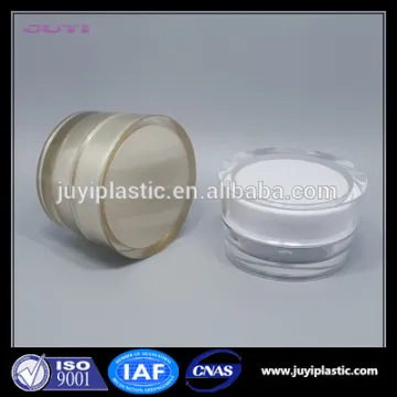 15g 30g 50g cone round acrylic cosmetic jars ,screen printing double wall plastic cosmetic cream container