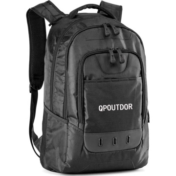 Custom 600D Polyester Gray Laptop Backpack for Men and Women - Multi-Function Organizer for 15 Inch Laptops