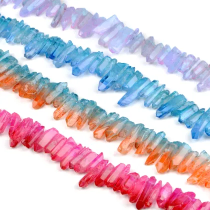 Duotone Crystal Column Beads - Bradley Beal Murano Charm Jewelry Making