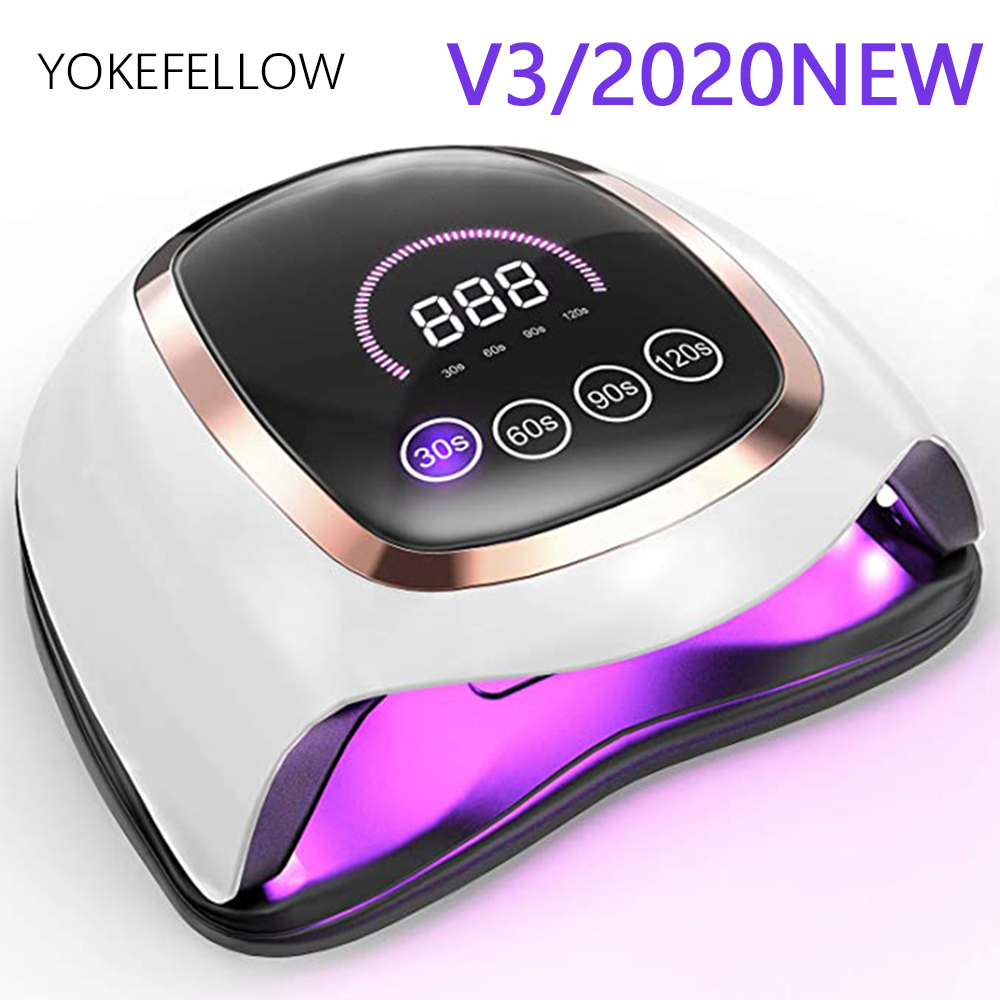 UV LED Lamp For Nails Dryer Manicure Nail Lamp 4 MODE With Motion sensing LCD Display Touch switch Curing poly Nail gel Polish