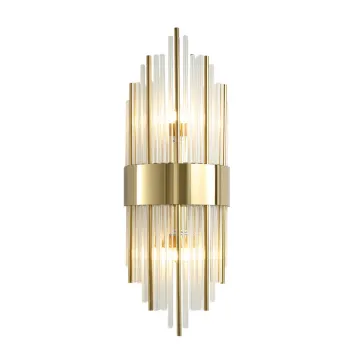 Stainless Steel LED Crystal Wall Lamp