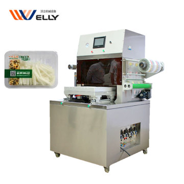 Auto Salad Tray Sealing Machine for Food - Steel Skin Tray Vacuum Packing Machine