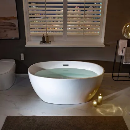 Custom Manufacturer Freestanding Acrylic Bathtub for Hotels - Jacuzzi Bathroom Tub