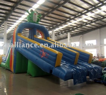 frog water slide inflatable water game