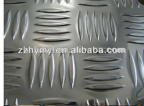 bright aluminum sheet five bar 5bar aluminum checkered sheet