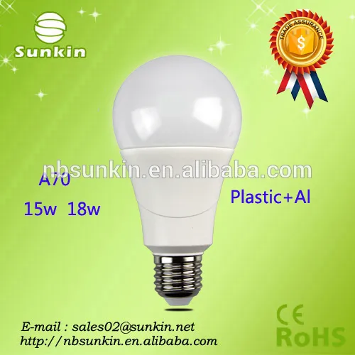High quality hot sale e27 led light bulb 15w 18w from Ningbo factory