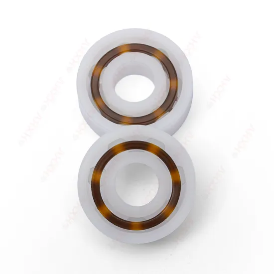 608 Size HXHV Open Type Pom Plastic Races Glass Balls Bearing