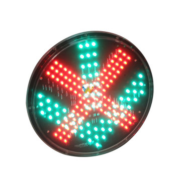 300mm red cross green arrow traffic light lamp