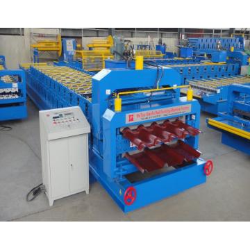 Maroon Glazed Chile 2 Layer Tile Roll Forming Machine