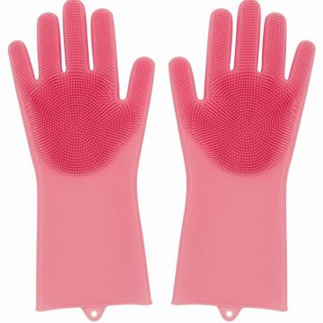 Guanti di pulizia magici in silicone con lavaggio a lavaggio