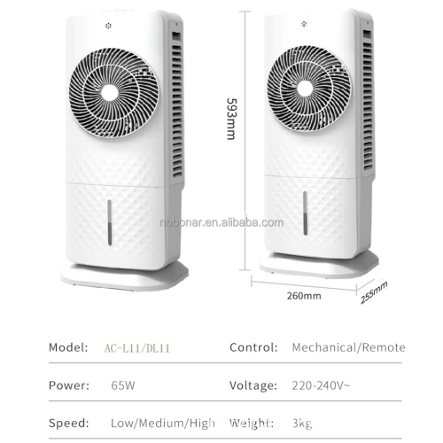 Electric Portable Evaporative Water Air Cooler Fans for Home with Oscillation