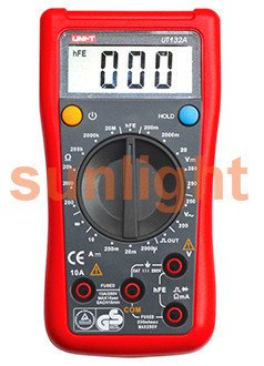 Handheld Digital Multimeter, AC/DC/Resistance UT132A