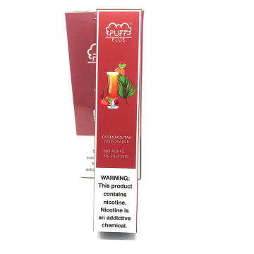 Disposable Electronic Cigarette Puff Plus 800 Puffs