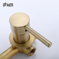 Brass 2 hole wall mount basin faucet