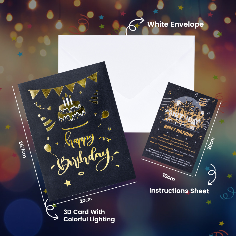 Light Up Musical Greeting Cards