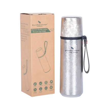 Boundless Voyage Titanium Thermos Bottle - Lightweight and Portable for Outdoor Activities