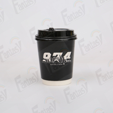 8oz 12oz double wall PE coated paper cups