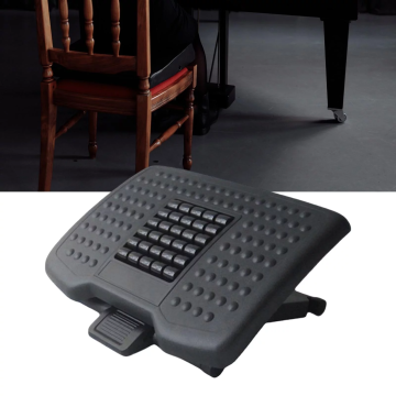 Comfort Footrest: 3 Height Positions & Massage Cushion for Office & Gaming
